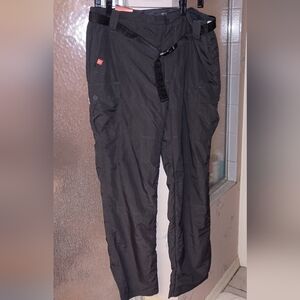 NWT American Outdoorsman Black Fleece Lined Pants 34 X 32 Web Belt